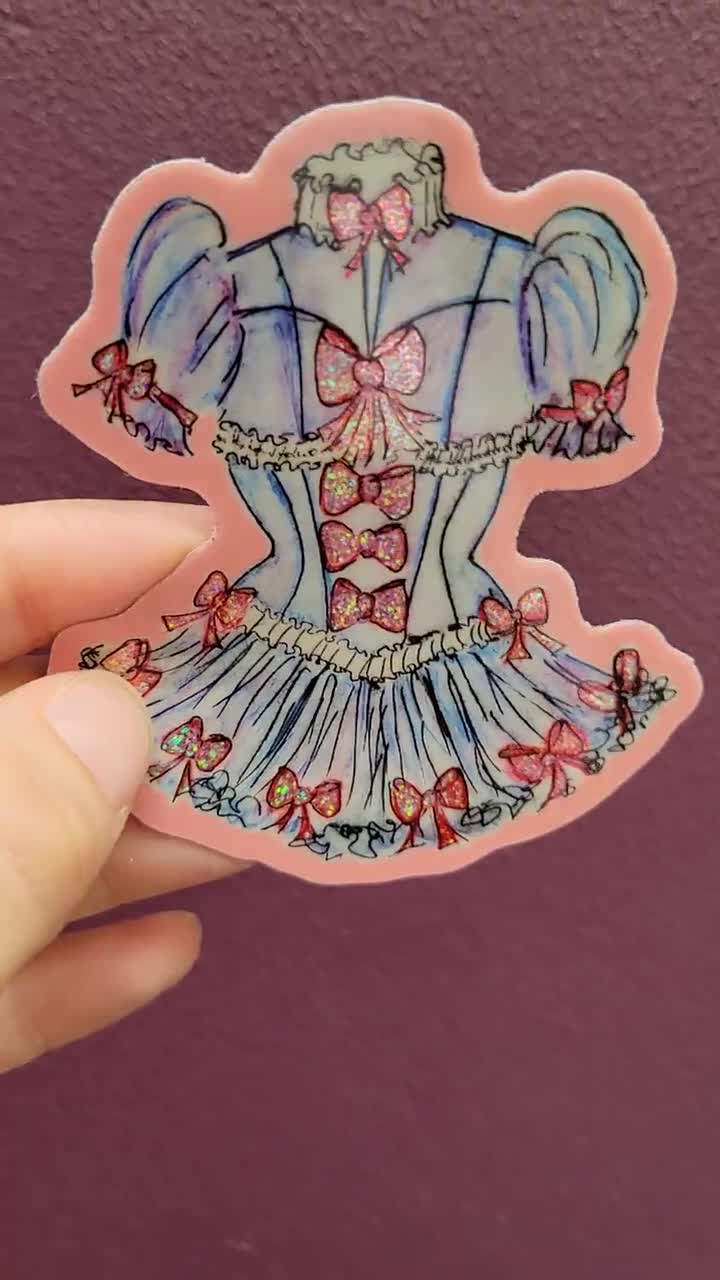 Holographic Sweet Lolita Sticker Trans Pride Kawaii Non Binary Rainbow Magical Girl 2.5 X 2.5 Zoll LGBTQ Artist video poster