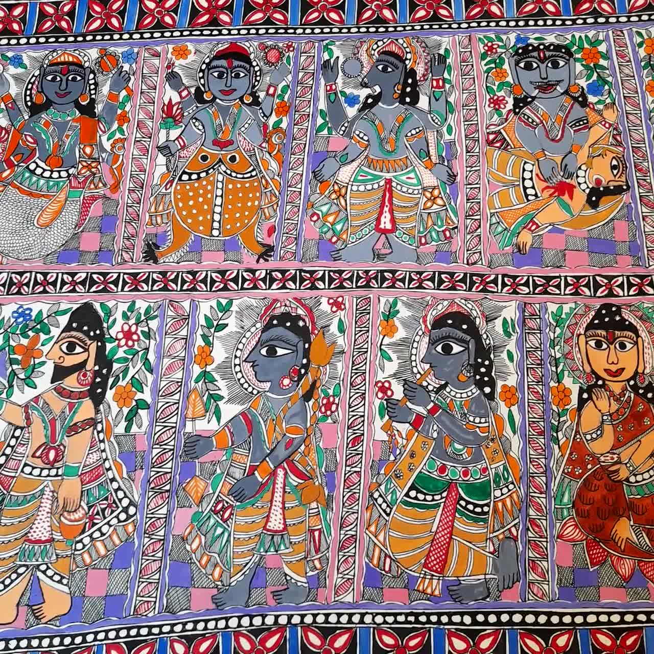 dashavatar mithila painting