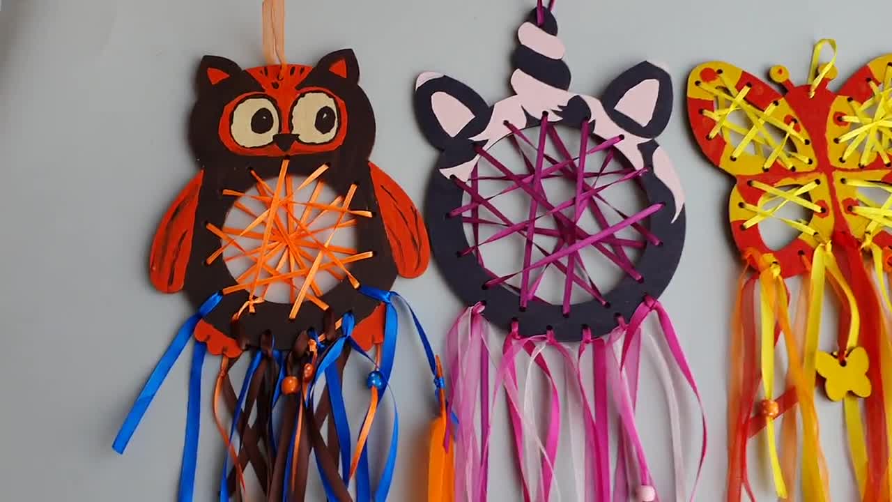 Unicorn Craft Kit for Kids. Unicorn Dream Catcher DIY. Unicorn