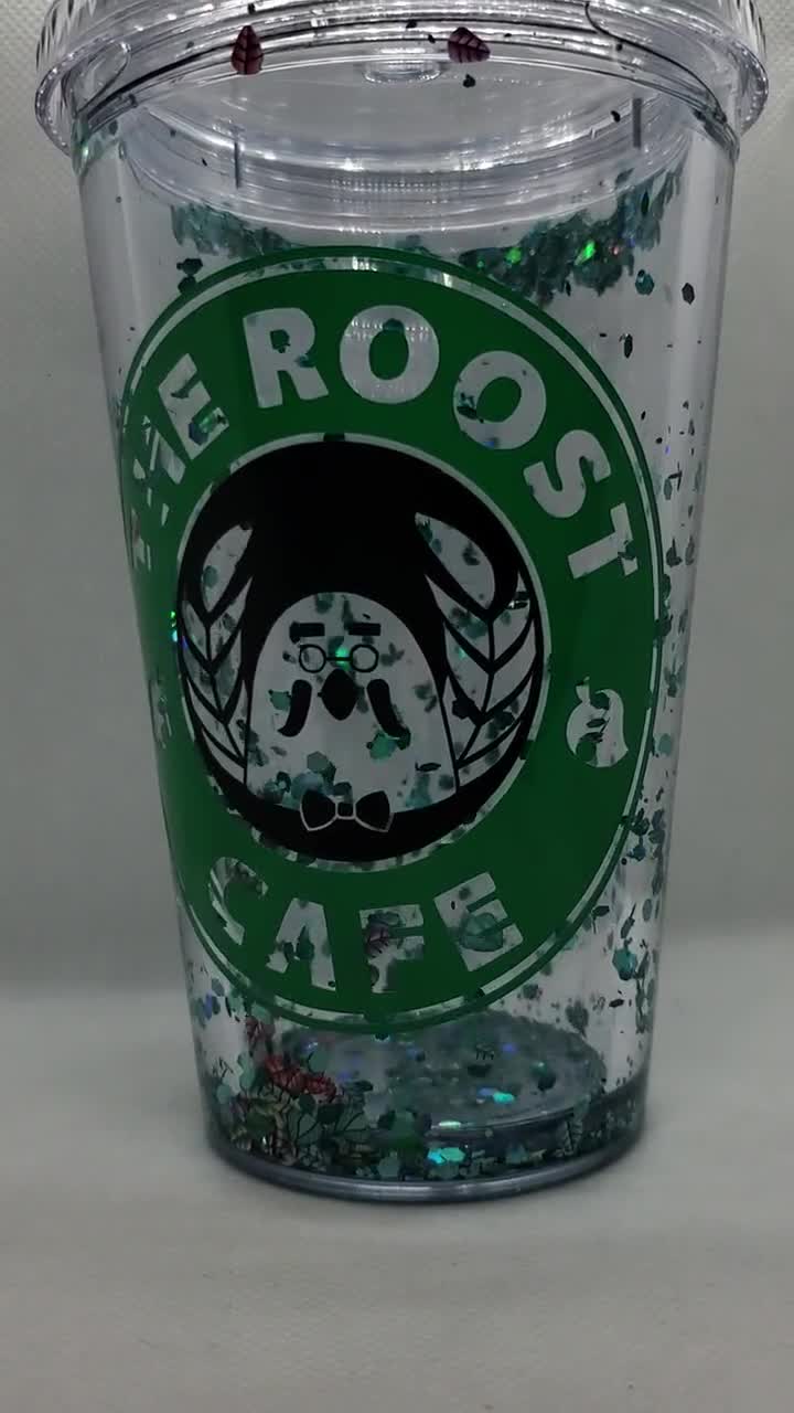 The Roost Cafe Tumbler With Lid and Straw Gaming Gifts Personalized Gifts Animal  Crossing New Horizons Brewster Custom Cold Cup 