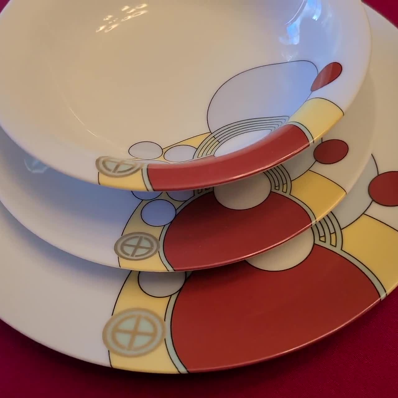 Art Deco Dishes Inspired by the Imperial Hotel, That Was Designed
