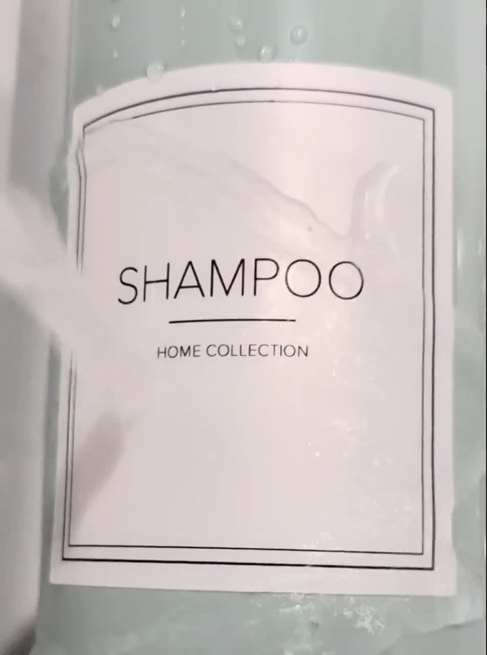 Etiquetas Adhesivas Para Cosméticos JECOMPRIS - 20 Hojas Transparentes, PVC, Para Botellas De Viaje