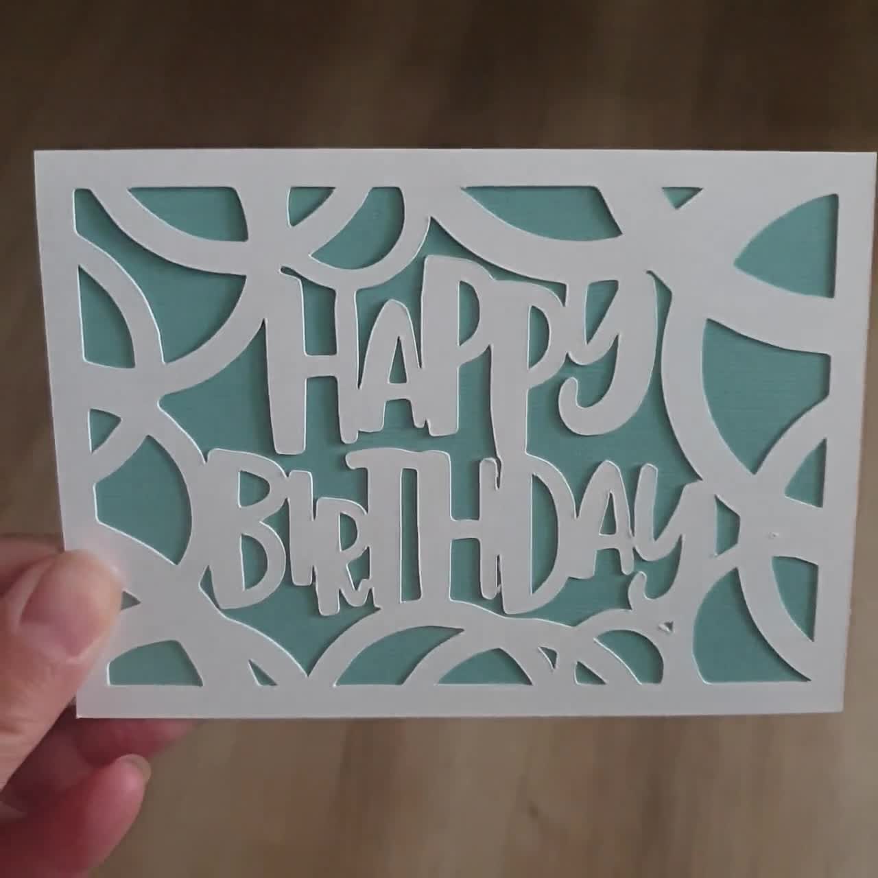 Birthday Card SVG Simple Cricut Birthday Card Svg Template 