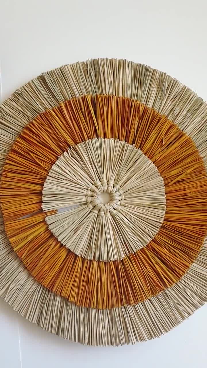 Natural Seagrass Wall Hanging Decor, Raffia Wall Decor, Boho Rattan Home  Decor,bohemian Wall Decor, Rustic Style, Ethnic Wall Art,woven Home 
