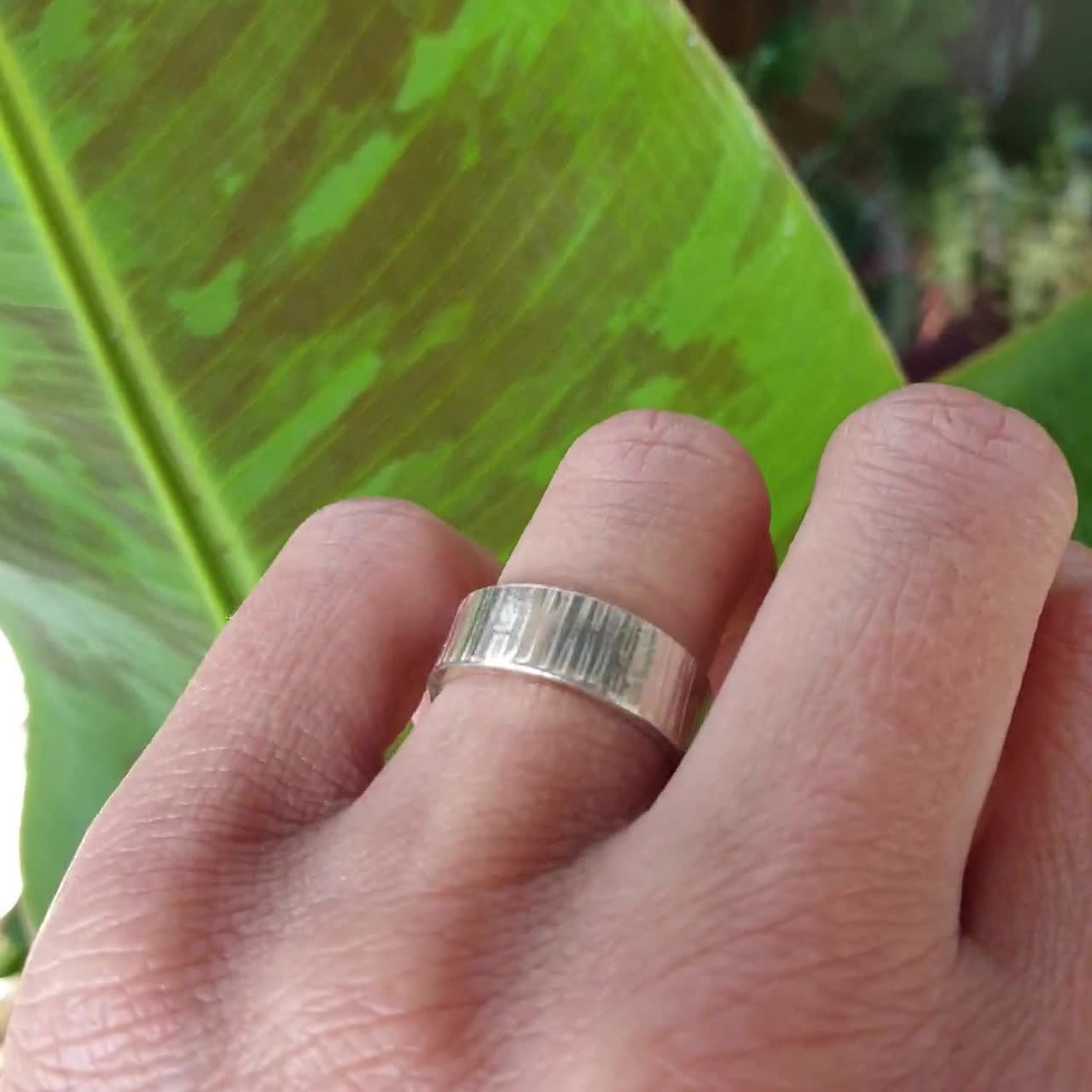 925 Sterling Silver Plain Ring - Size 8 - Unisex Party Jewelry (Unbranded)