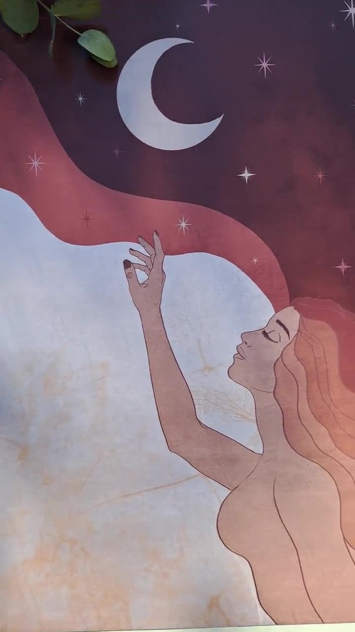 Poster, affiche Psychic under the moon, Cadeaux et merch