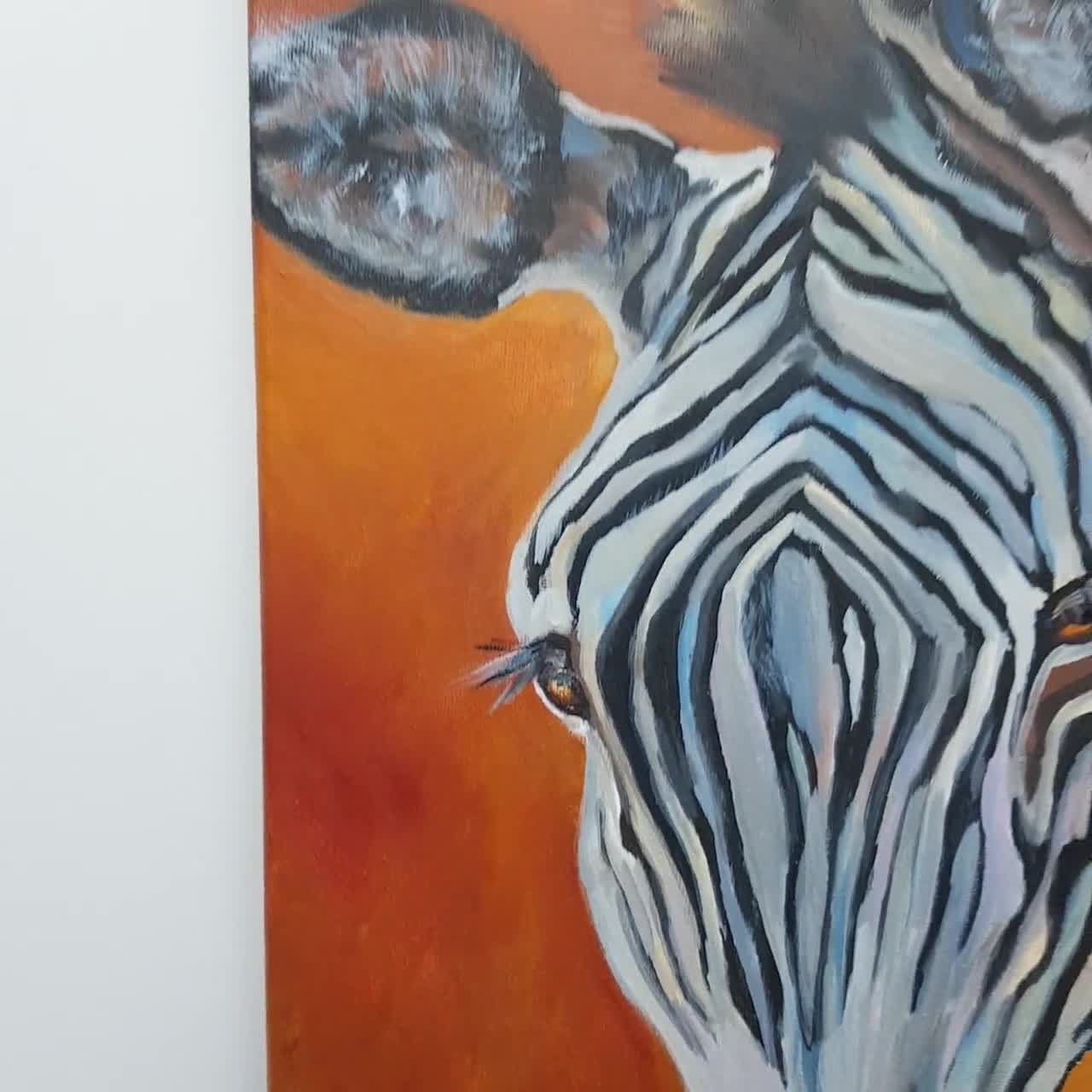Safari 油彩画 Josa Botten 2016 African Safari Watercolor Scene