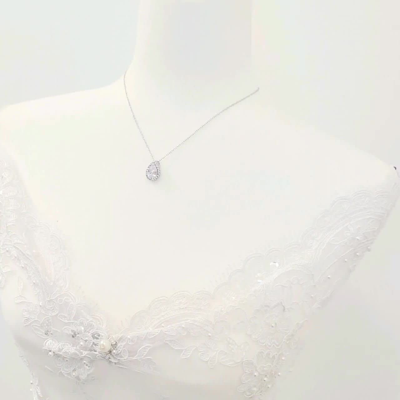 Set Collana E Orecchini A Goccia FDEETY - Oro E Argento, Ipoallergenico, Per Donne E Ragazze - Foto 3