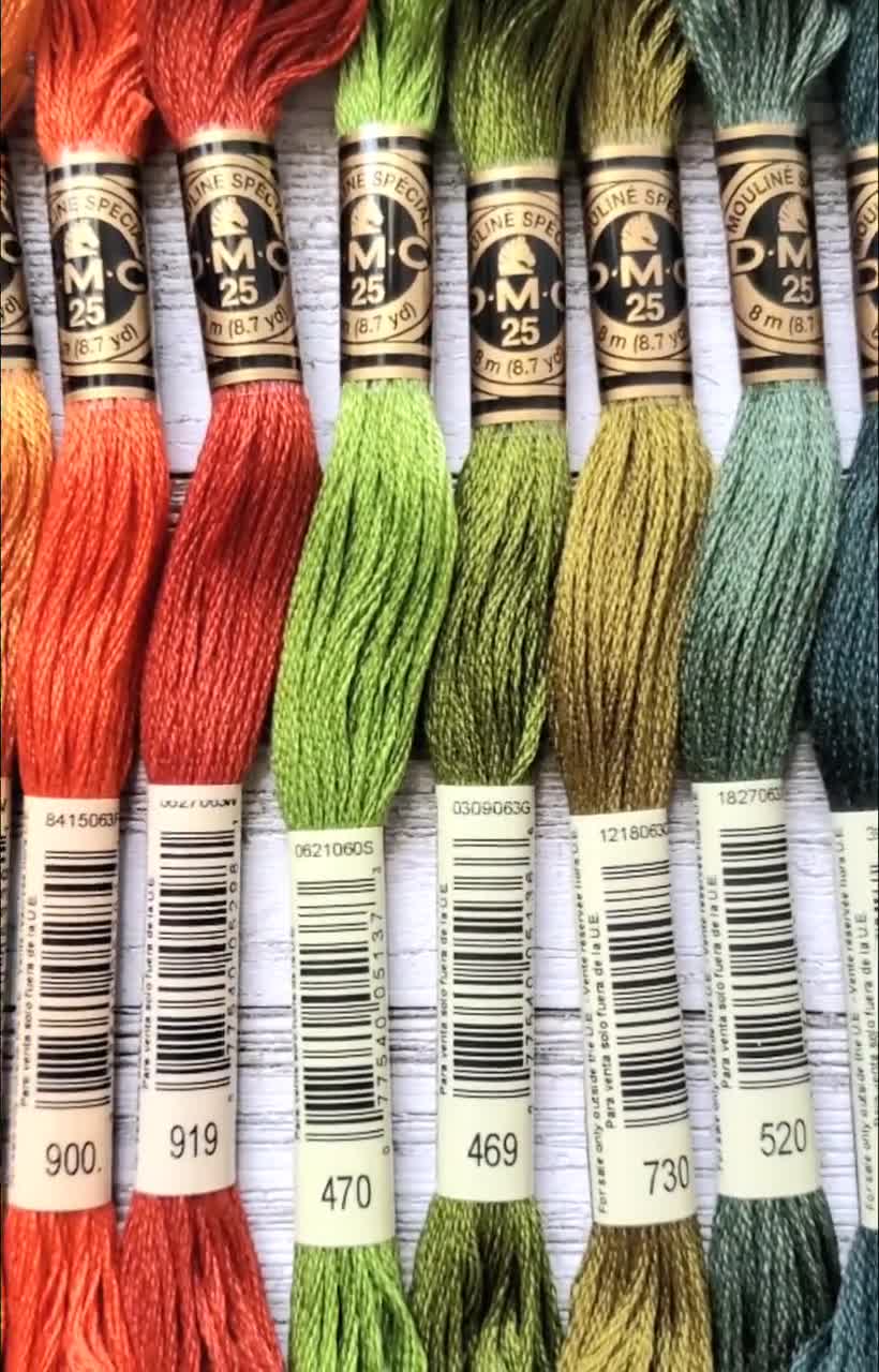 8x Fall DMC Flosses, Dmc Threads, DMC Kit, Dmc Set of Colors, Dmc Cotton  Floss, Dmc Embroidery Floss, Greenthreads, Cross Stitch Floss 