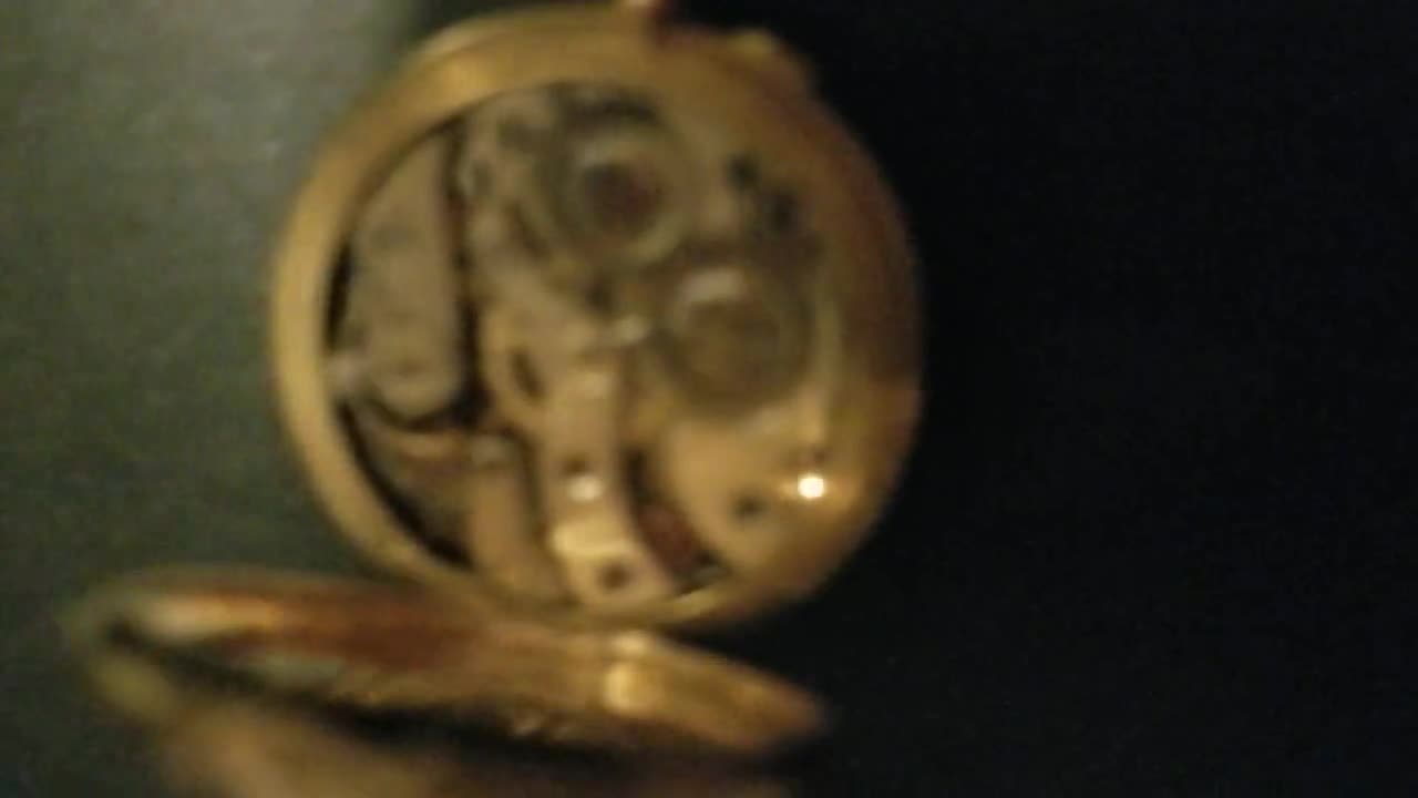 Montre De Poche En Or Jaune 14K - 17 Grammes, Fonctionne, Style Vintage Sans Marque