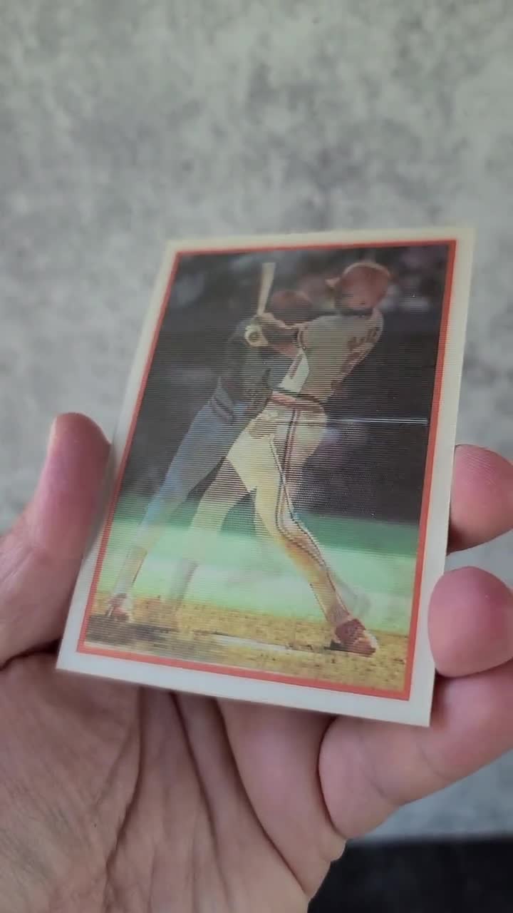 Vintage Holographic Willie Mcgee Sportflics Baseball Card 