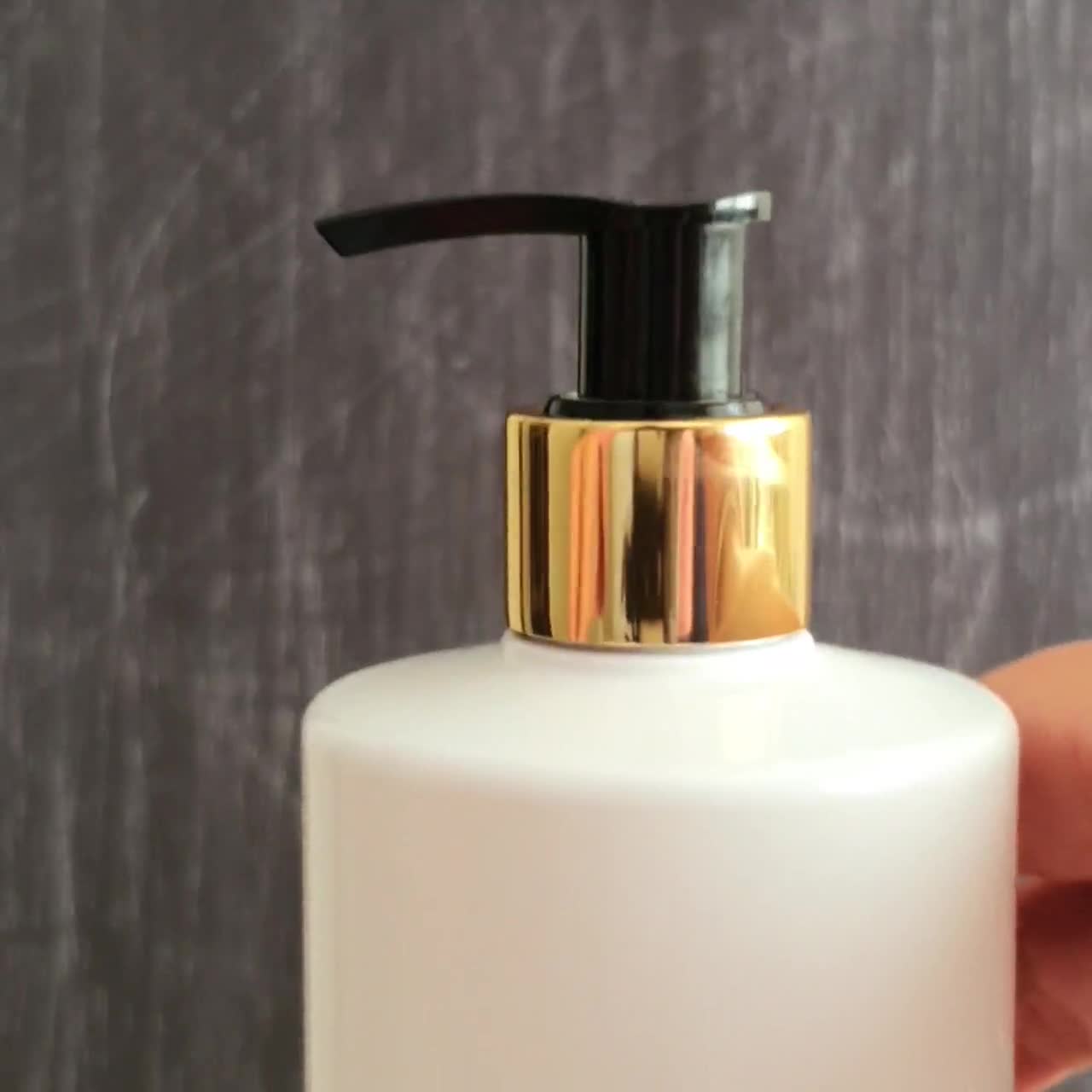 Bouteille de shampoing à pompe vide Bouteille de lotion pour les mains  élégante 500 ml Récipients de bouteille de pompe rechargeables pour vanité  MAINS blanches