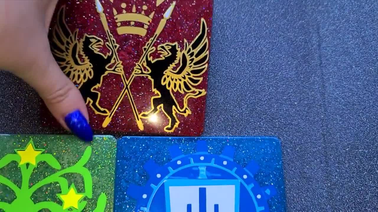 Final Fantasy XI Coasters/magnets. San D'oria, Windurst, and