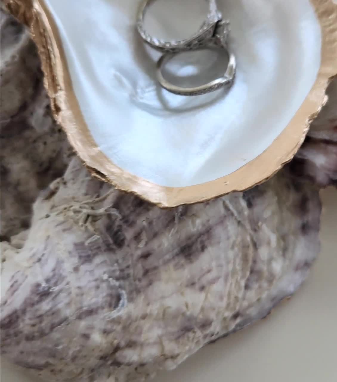 Seashell Ring Dish - Maine Decoupage Sea Shell Wedding Favors – Maine Salty  Girl