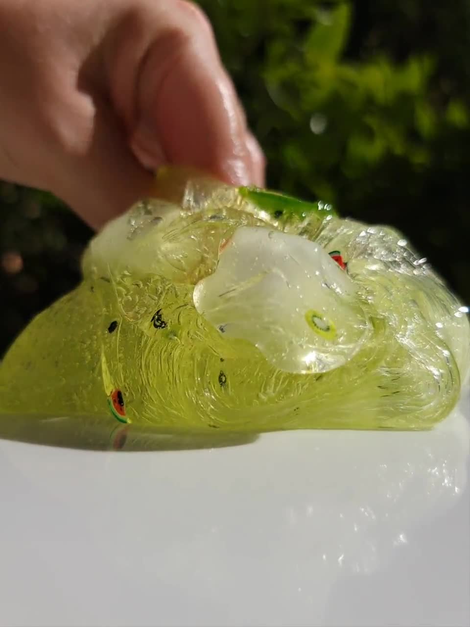 Buy Kiwi Watermelon Refresher, Jelly Cube Slime, Clear Slime, Gift