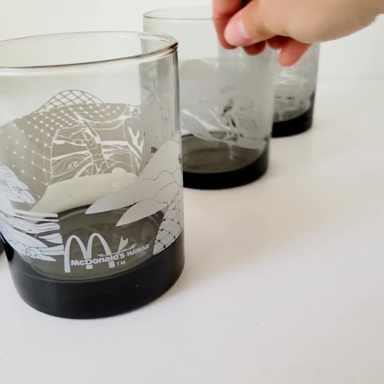 Vintage Etched Zodiac Glasses, Black Base Tumblers, Set of 4 - Etsy