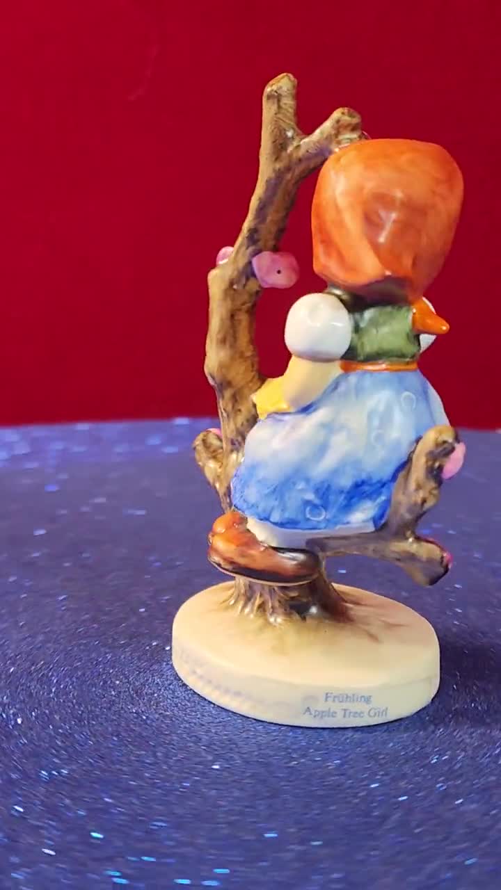 Vintage Hummel Figurine: Apple Tree Girl, Goebel Porcelain, Made