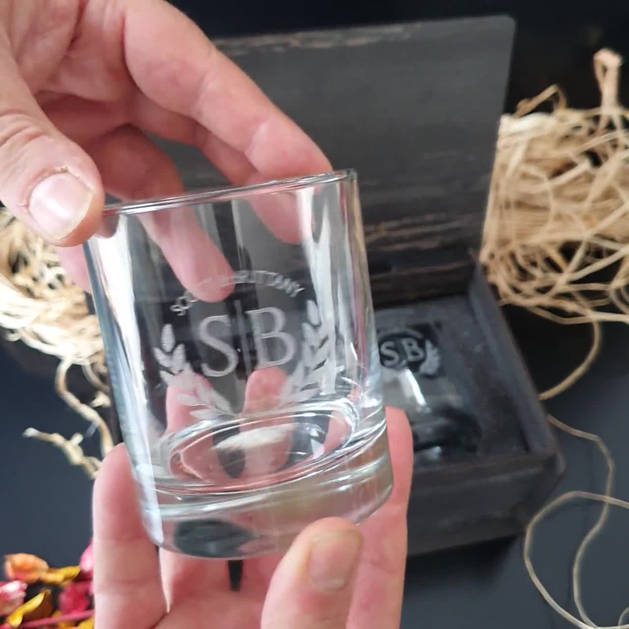 Engraved Whiskey Glass - Christmas Coworker Gift – WoodPresentStudio