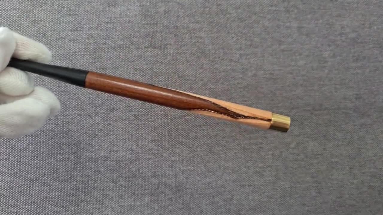 Tobacco & pipe holder, Long Cigarette holder, Wooden Holder, Handmade  6.57