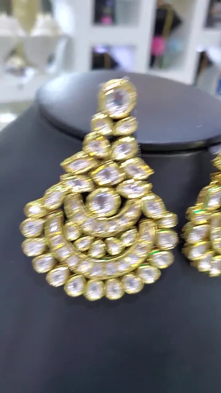 Uncut Diamond Earrings Tanishq 2024 | favors.com