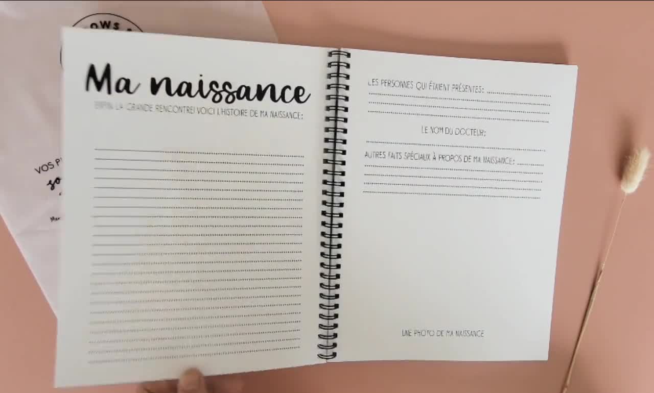 Kit Mini-Album Naissance I Love You - Laura Pack Boutique