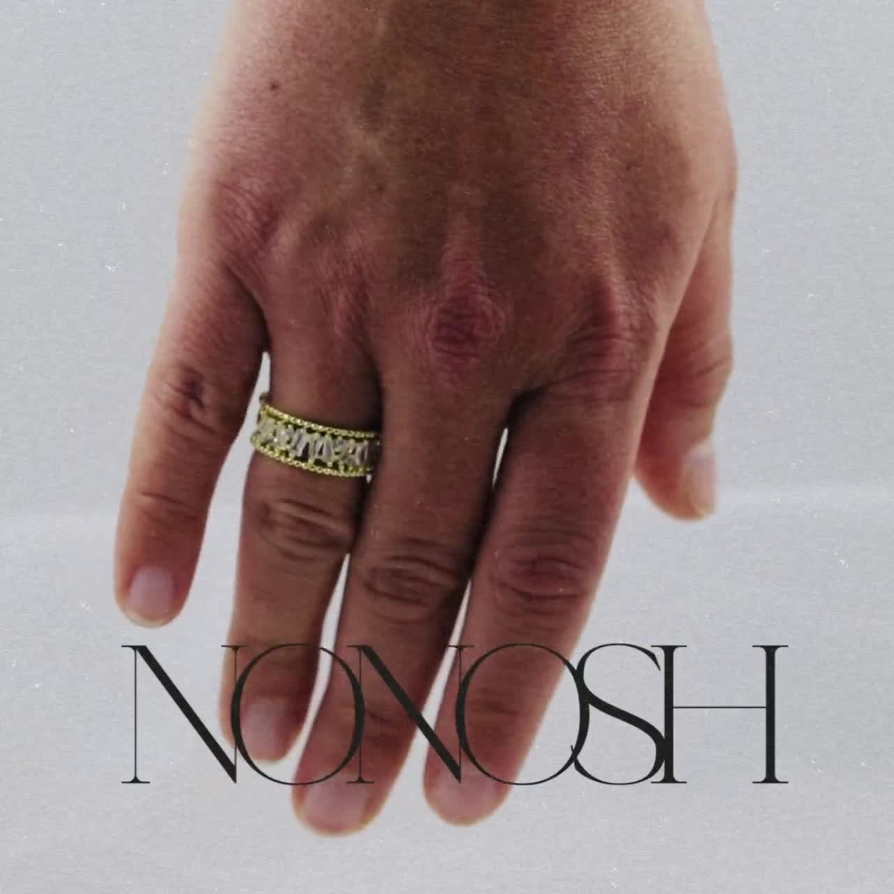 18k Gold Plated Ring Adjustable Ring Crystal Cubic Zirconia Stones Gold  Ring NONOSH - Etsy