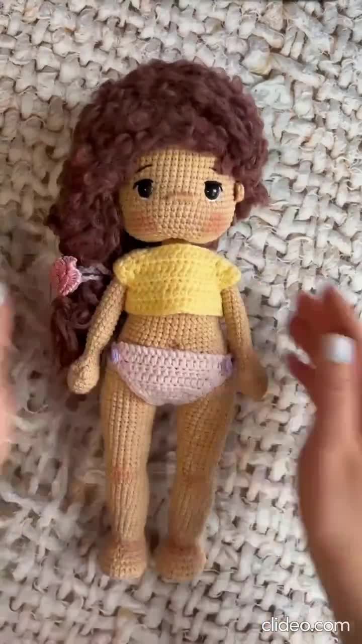 SET CROCHET PATTERNS Amigurumi Basic Doll Annie and Charm Outfit