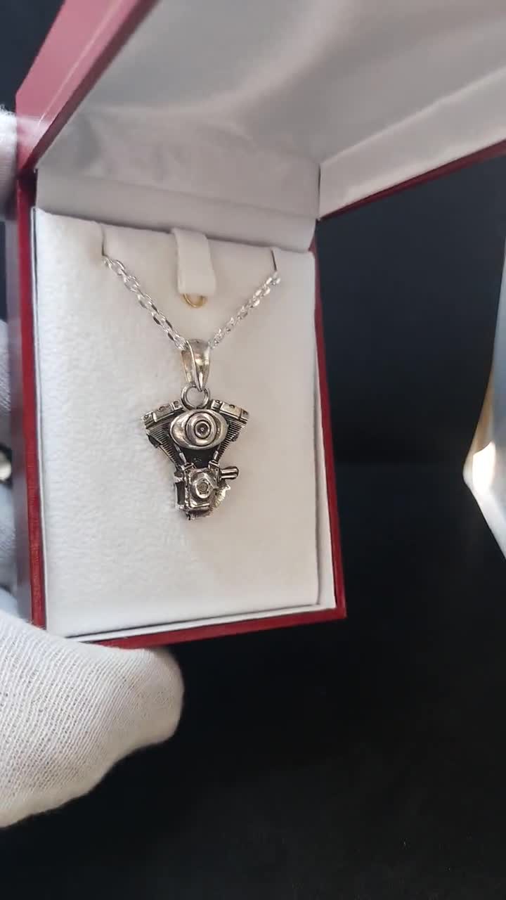 スタッズ デザイン☆【Harley Davidson】シリンダー ネックレス スタッズ デザイン☆【Harley Davidson】シリンダー ネックレス