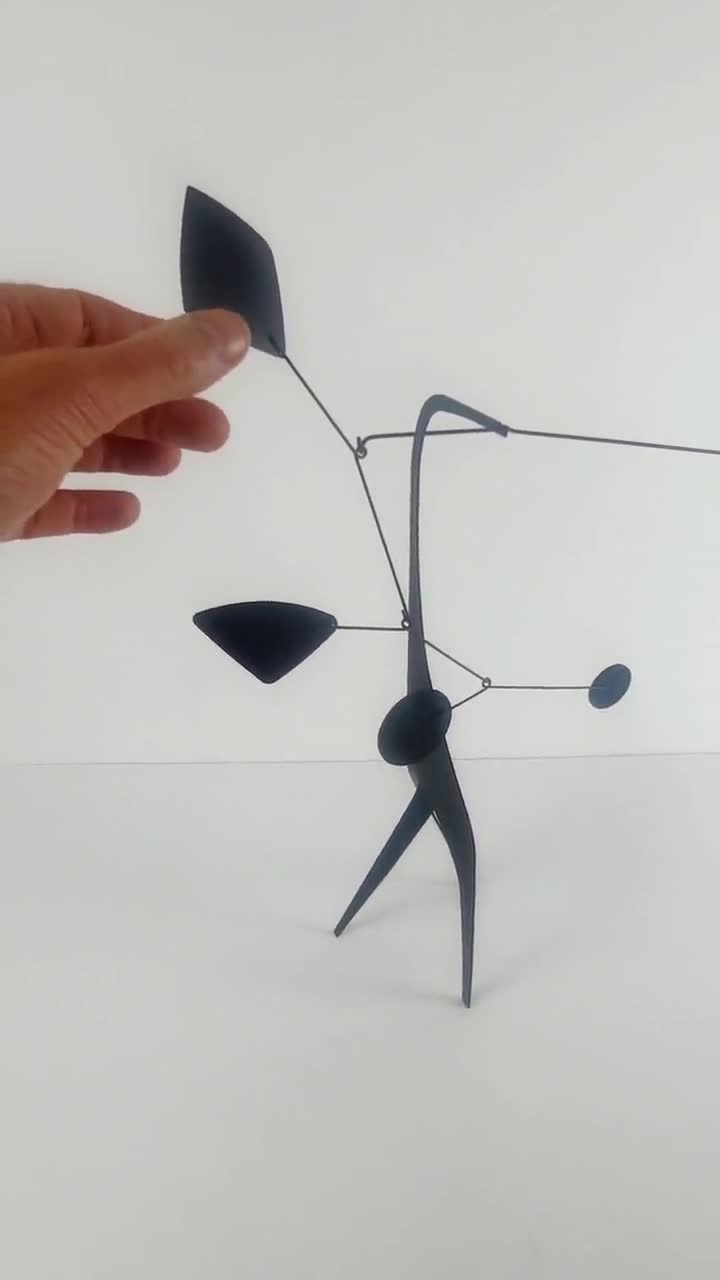 【Verneuil Créations】Number 8 ブラック Mobile STABILE Standing Mobile Verneuil Créations Black Handmade in