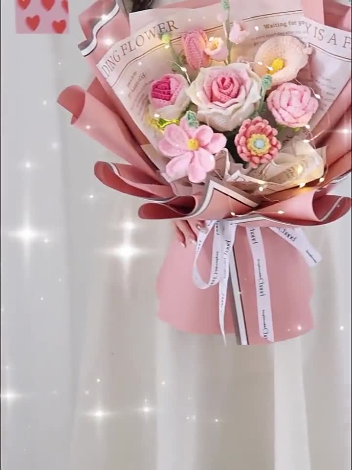 Floral Arrangement Kit Bouquet Wrap DIY Wedding Bouquet Kit-Taobao