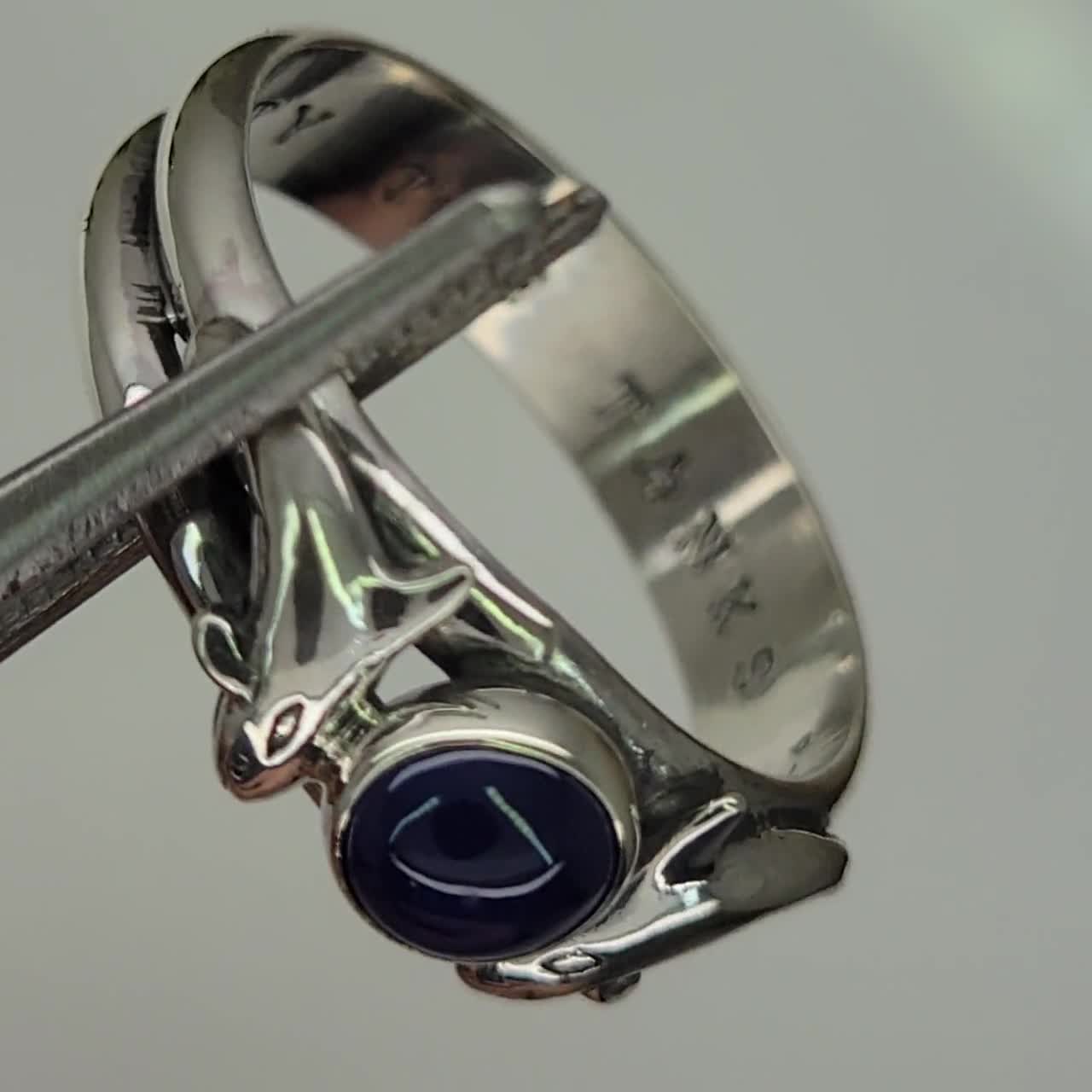 Killer Whales Orca Ring With Opal or Other Gemstone Unisex
