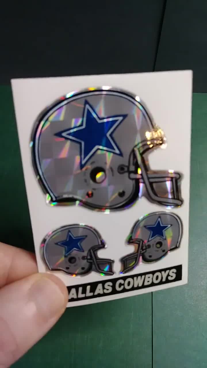 Dallas Cowboys NFL Football Helmets Stickers 80s Vintage 