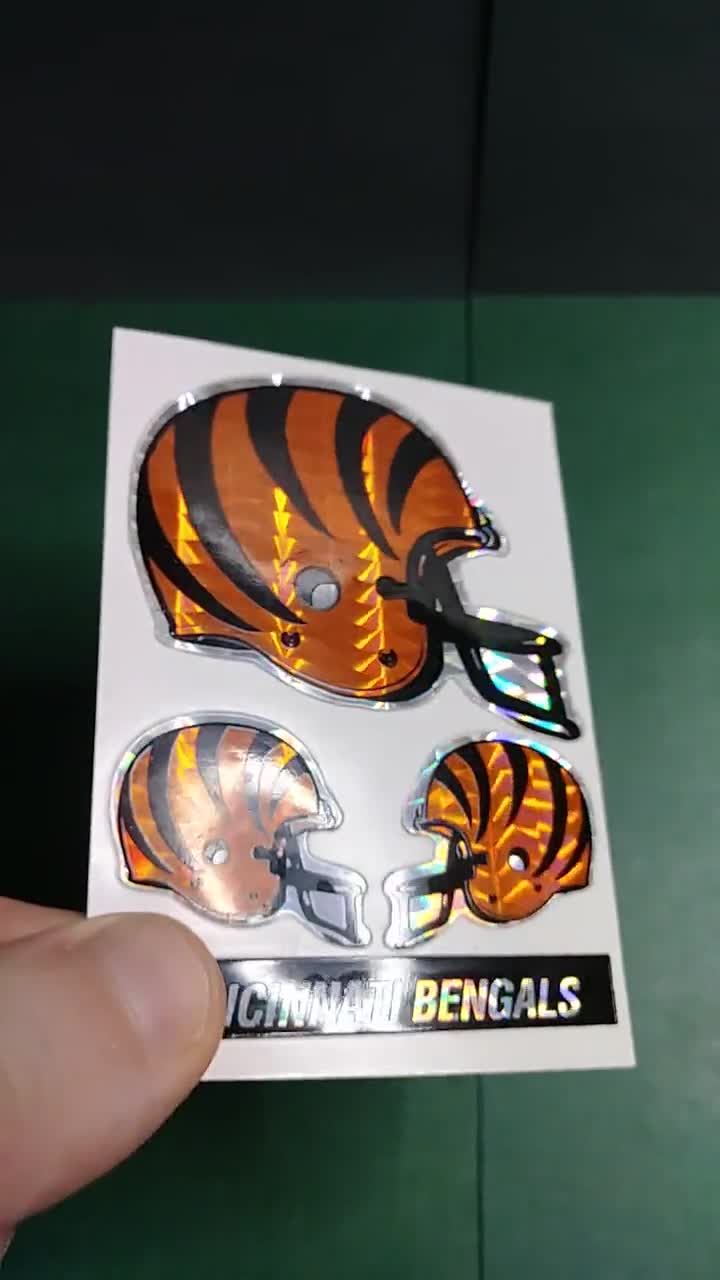 Cincinnati Bengals Helmet Sticker for Sale by Creativedfg