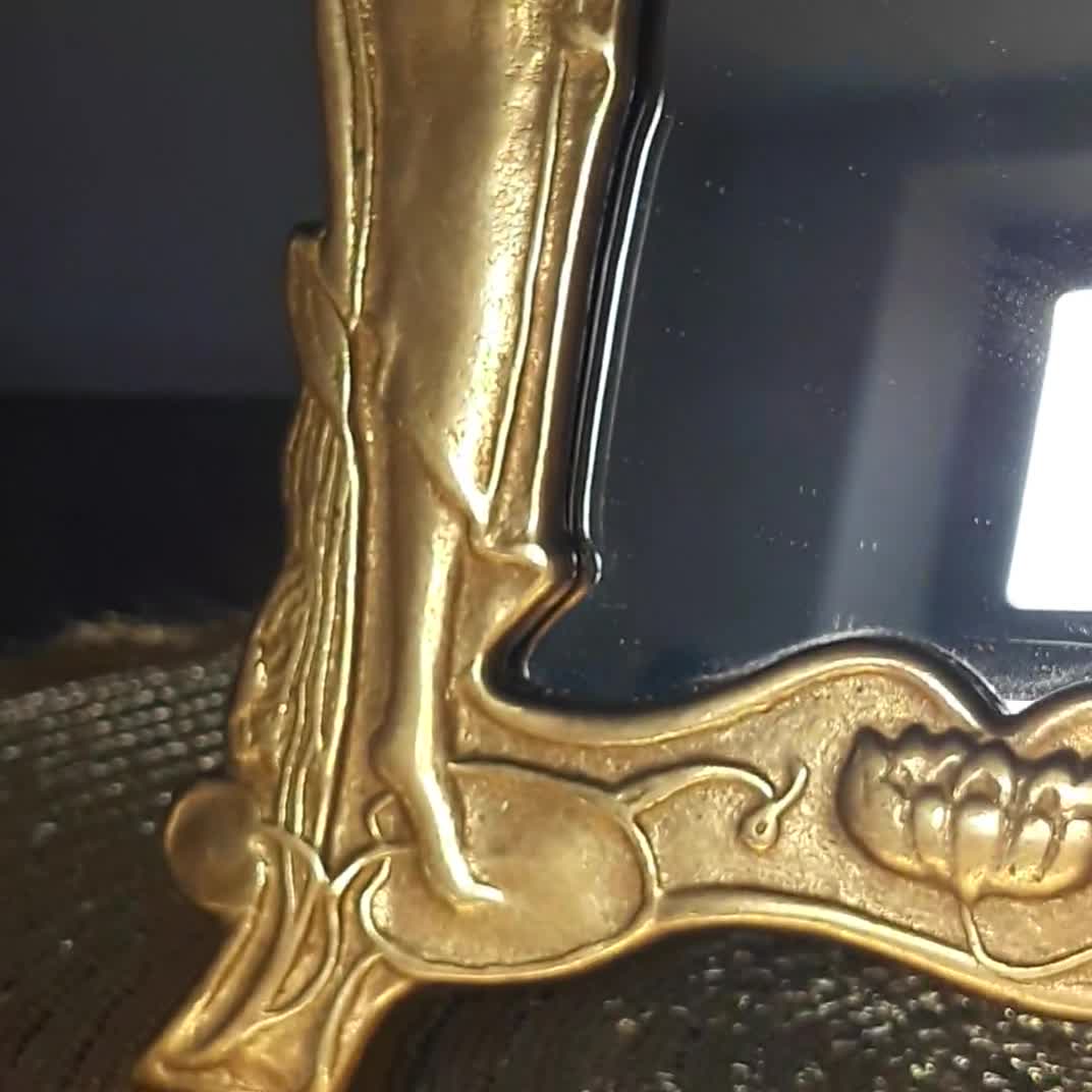 Espejo de mano art nouveau Espejo de mano francés Espejo de tocador de  latón -  México
