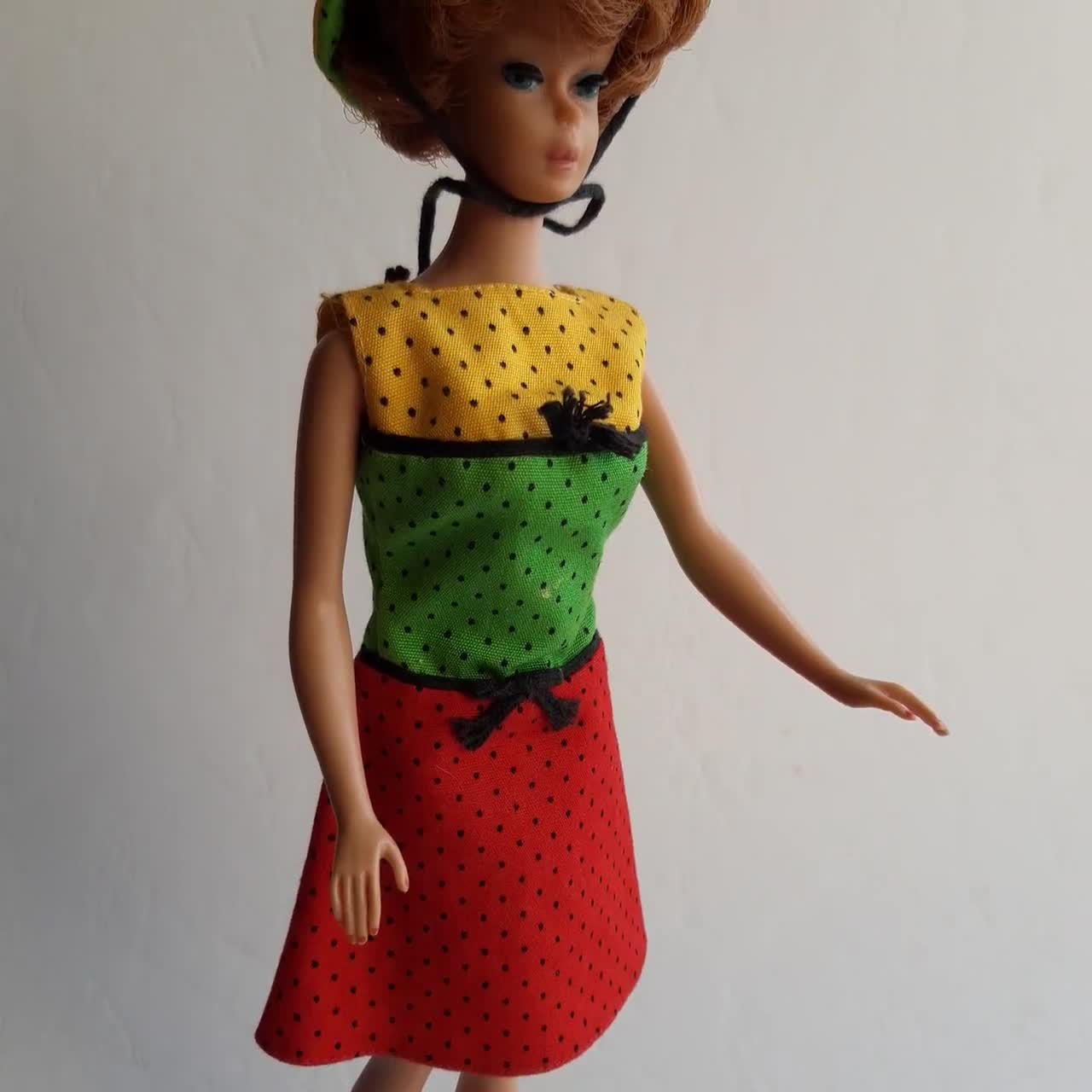 Vintage Original Barbie Outfitstudio Tours 1690sleeveless Dress 