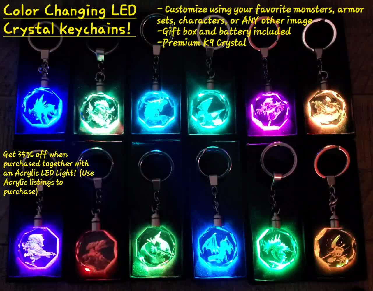 Resident Evil Ada Wong Color Changing LED Premium Crystal 
