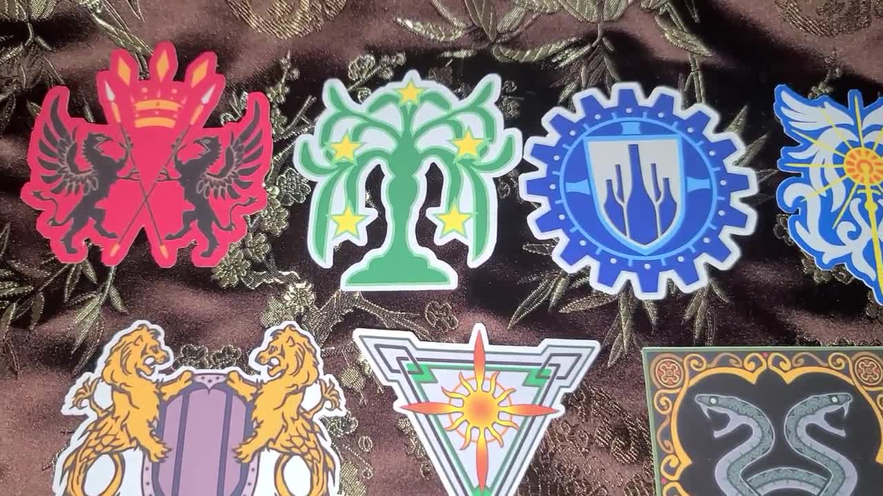 Final Fantasy XI Stickers San D'oria, Windurst, Bastok, Jeuno