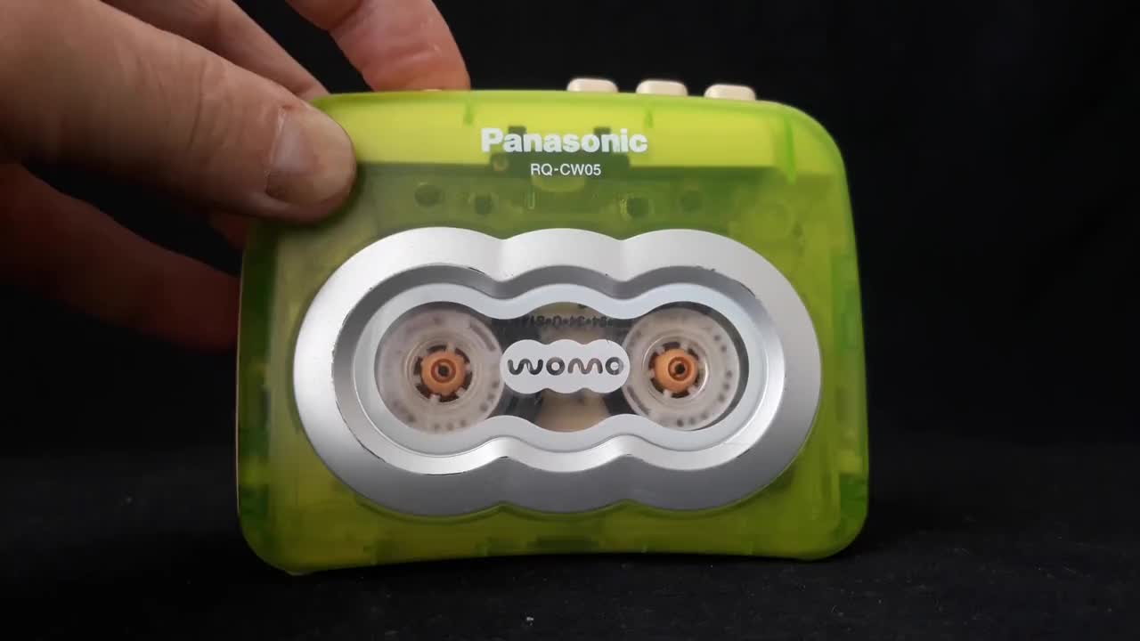 Vintage Rare Transparent Panasonic Cassette Player, Panasonic