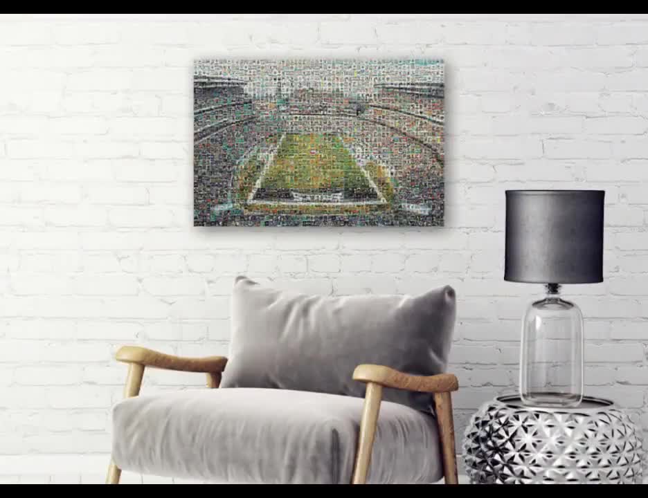 Randall Cunningham Philadelphia Eagles Abstract Art 1 Metal Print