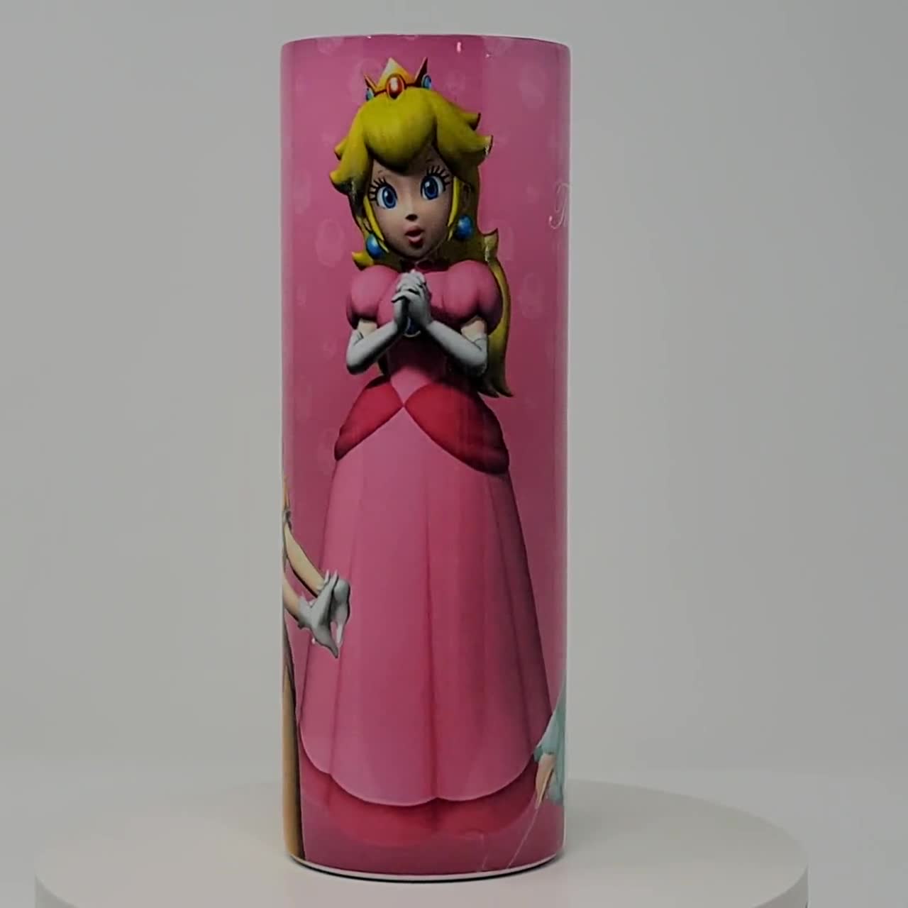 Mario & Princess Peach Valentines 20oz & 30oz Stainless Steel Tumbler Straw  Lid