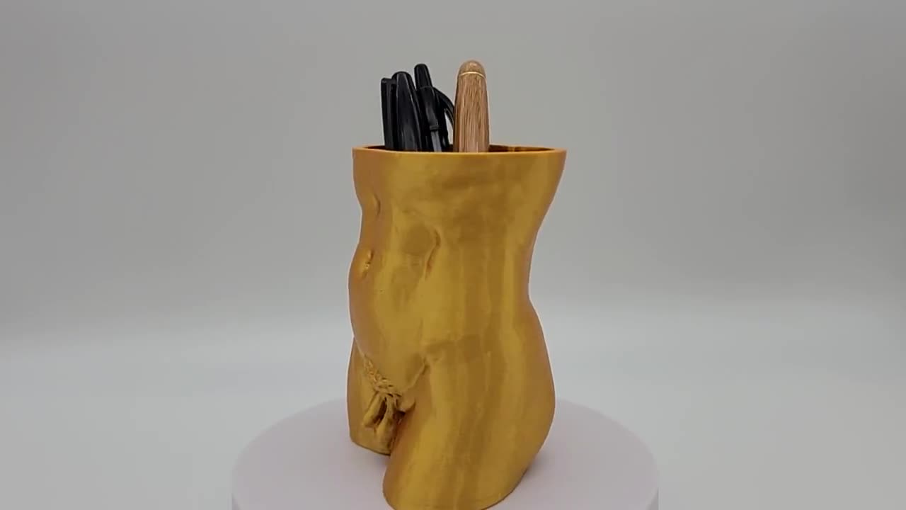 Statue of David Pen Holder, Paintbrush Holder Caddy, Makeup Tool Holder,  Vase