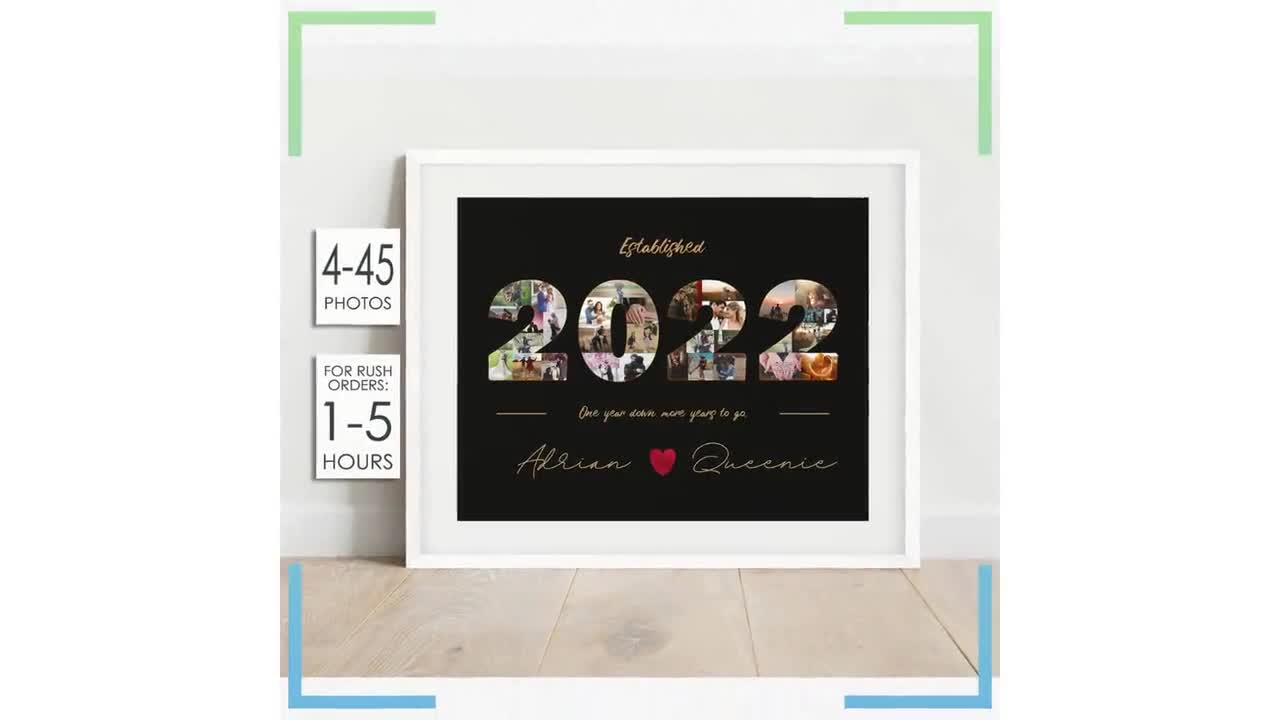 2nd Anniversary Gift, Cotton 2nd Wedding Anniversary Gift, Personalized 2nd  Anniversary Gift, Anniversary Gift for Husband or Wife 5302 - Etsy
