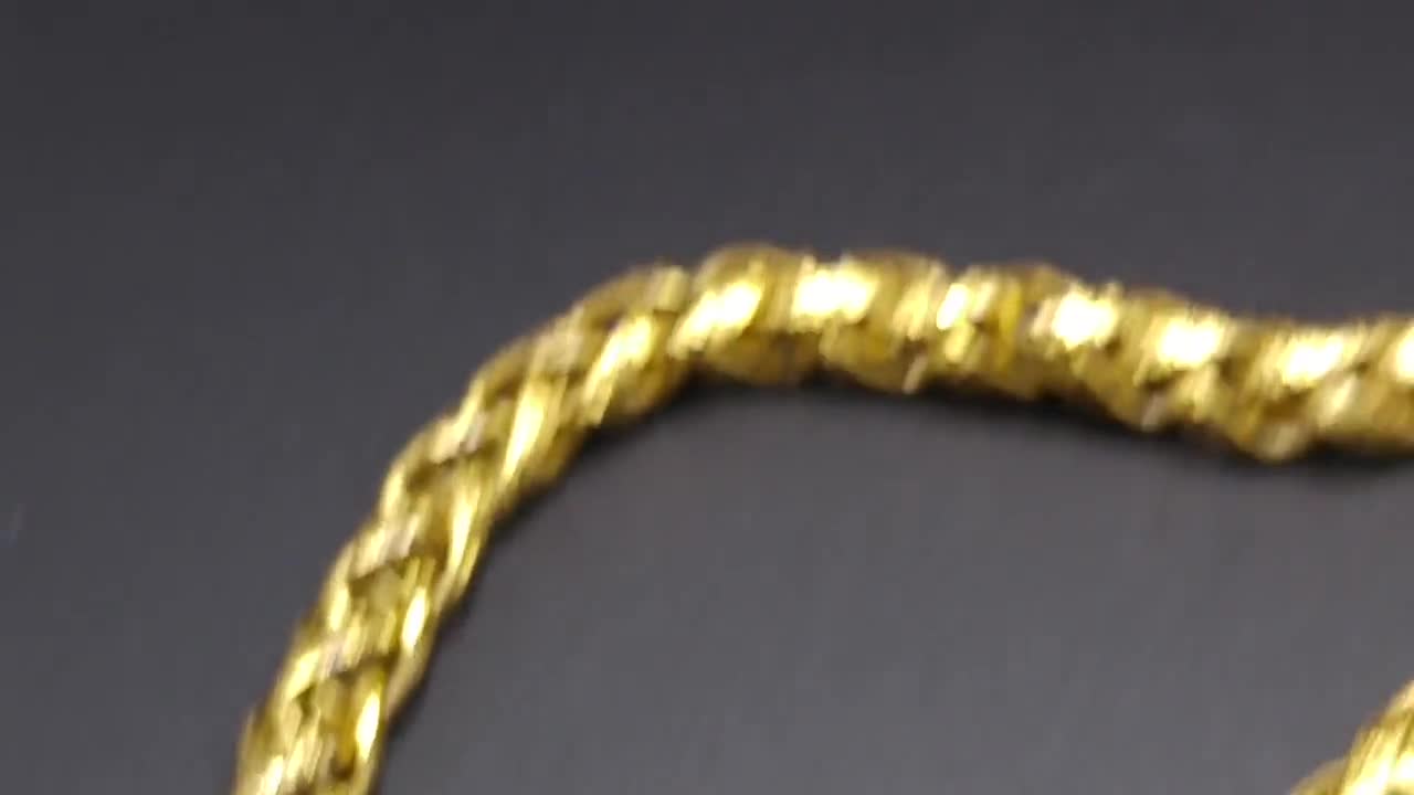 Givenchy Textured 18K Gold-plated Wheat Braid Link Chain