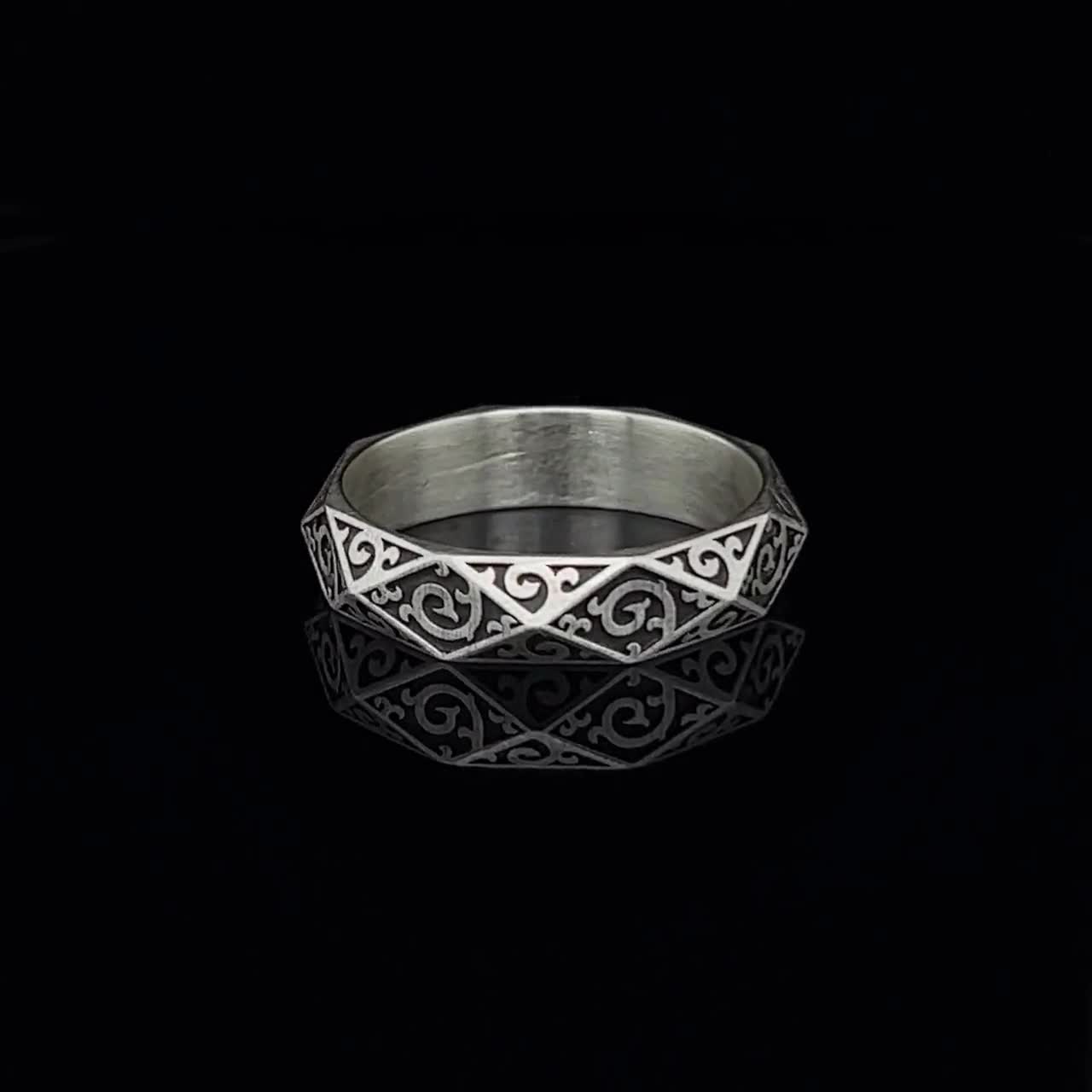 Antique sterling unisex 2024 ring