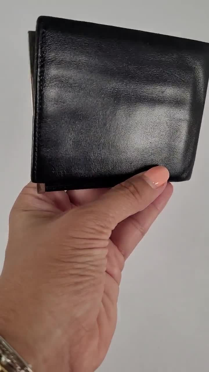 Louis Vuitton LV Bifold wallet 7 1/2: x 3 3.4: x 3.4 black gray