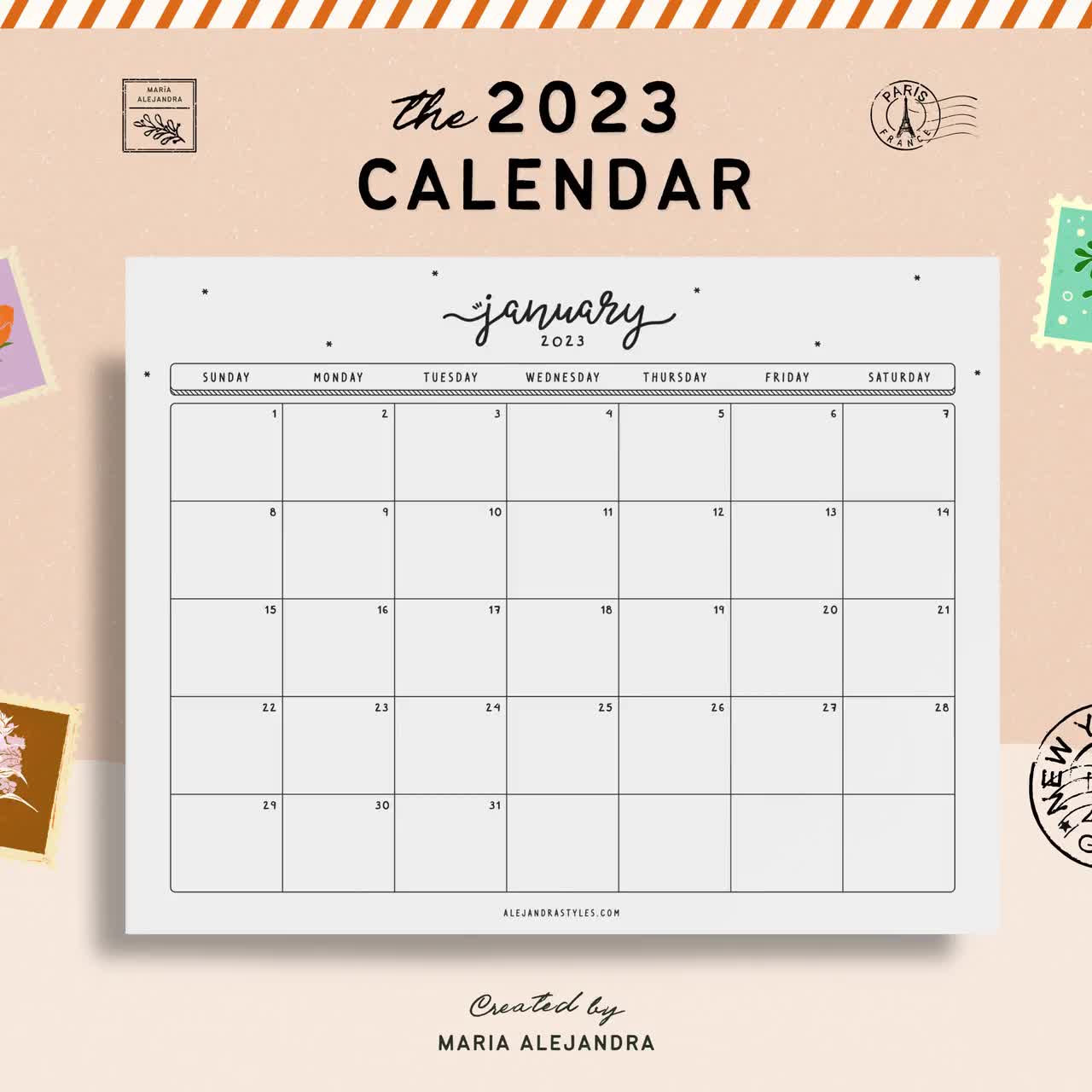 2023 2024 Cute Printable Calendars For Moms Imom 41 Off