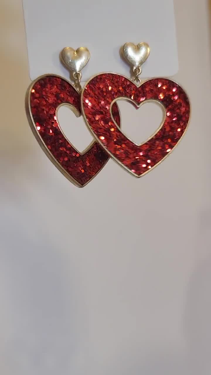 ピアス wing bling 925 silver shimmer heart one touch ring earrings il_1080xN.4506395228_6of6.jpg