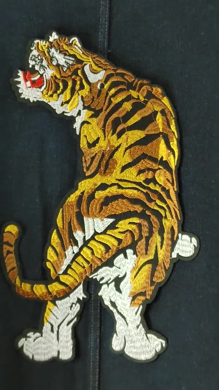 Parche decorativo para ropa Jeans Lab Tigre bordado