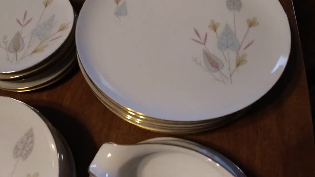 ドイツ製　Eschenbach　Bavaria　プレート　６枚　ヴィンテージ Antique ESCHENBACH BAVARIA, GERMANY PATTERN # ESC92 ~ 4 X 5