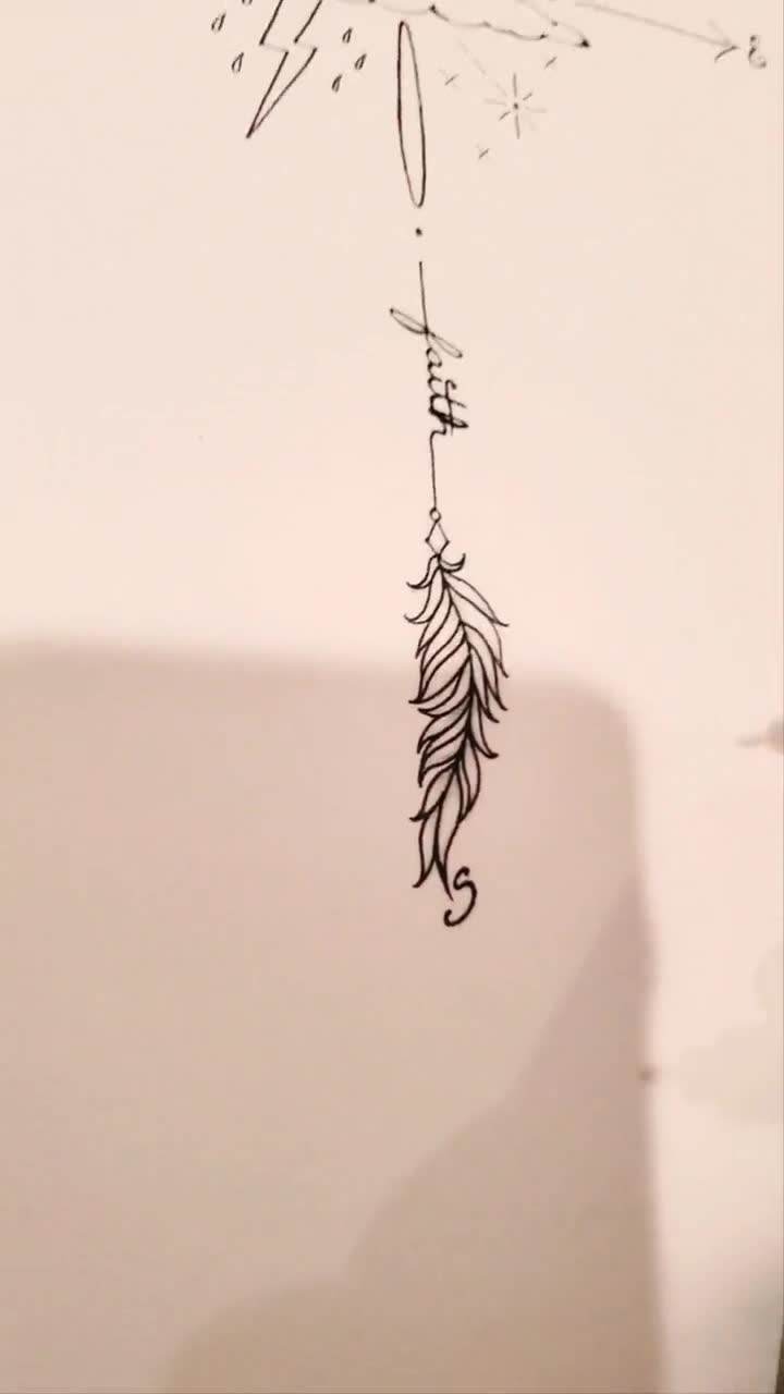 arrow drawing tattoo
